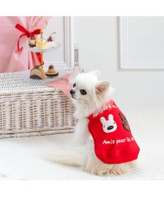 PET PARADISE リサとガスパール 脇開き ベスト 《レッド》 小型犬