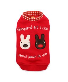 PET PARADISE リサとガスパール 脇開き ベスト 《レッド》 小型犬