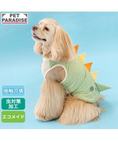 PET PARADISE ペットパラダイス 恐竜 ボーダー エコメイド タンクトップ 中型犬 大型犬