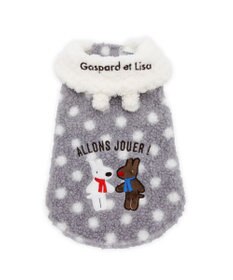 PET PARADISE リサとガスパール 水玉ボアベスト 中型犬