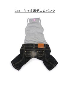 PET PARADISE Lee キャミソール ブラック デニム  パンツつなぎ 【小型犬】