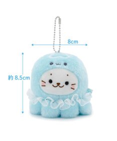 Mother garden しろたん ふわふわ キーホルダー 《くらげ》 単品