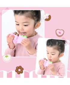 Mother garden  マザーガーデン 野いちご おままごと 木製 《ミニドーナツセット》 トング付き