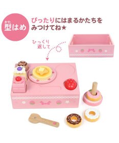 Mother garden 【ギフト巾着セット商品】 1.5歳からの木のおもちゃ ファースト スウィートカフェリボン