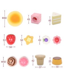 Mother garden 【ギフト巾着セット商品】 1.5歳からの木のおもちゃ ファースト スウィートカフェリボン