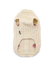 PET PARADISE ペットパラダイス アランニット 苺柄 《ホワイト》 小型犬