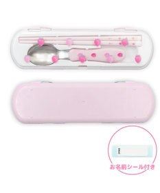 Mother garden マザーガーデン 野いちご コンビセット お箸＆スプーン 《レトロストロベリー柄》