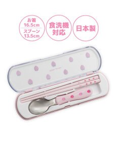 Mother garden マザーガーデン 野いちご コンビセット お箸＆スプーン 《レトロストロベリー柄》