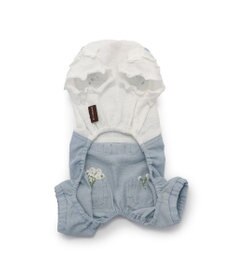 PET PARADISE ペットパラダイス パンツつなぎ 《 花 刺繍》 小型犬