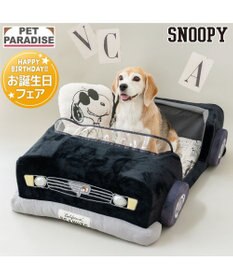 PET PARADISE 【8月中旬お届け予定】スヌーピー マイカーカドラー  （92×60cm） Ｌ 小型犬