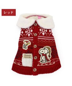PET PARADISE スヌーピー スケート ニット 《レッド》 小型犬