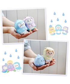 Mother garden しろたん 手のりマスコットレインシリーズ 《 しろたん / らっこいぬ / しぇる / らむね 》 単品