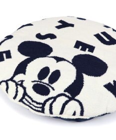 PET PARADISE ディズニー ミッキーマウス 遠赤外線 くつろぎマット 《ロゴ柄》 径75cm