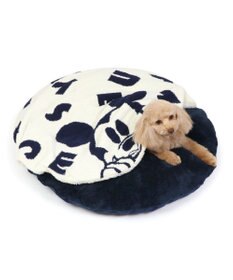 PET PARADISE ディズニー ミッキーマウス 遠赤外線 くつろぎマット 《ロゴ柄》 径75cm