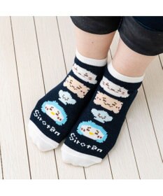 じゅったんマミー しろたん スニーカー丈 靴下 3足セット 《手つなぎ・ビット柄