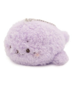 Mother garden しろたん ふわふわキーホルダー 《紫》 単品