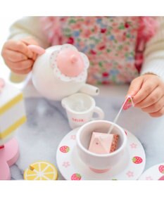 Mother garden マザーガーデン 木のおままごと  《野いちご ティーパーティーセット》プレミアムケーキセット
