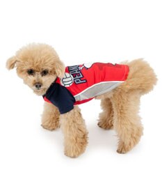 PET PARADISE スヌーピー バレーボール Tシャツ 接触冷感《レッド》 小型犬