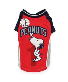 PET PARADISE スヌーピー バレーボール Tシャツ 接触冷感《レッド》 小型犬