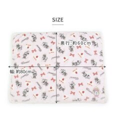 PET PARADISE ディズニーミニーマウス 遠赤外線 ボアマット 《ケーキ柄  》(80×60cm)