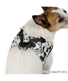 PET PARADISE ディズニー ミッキーマウス＆プルート ベストハーネス 《モノクロ》 ＳＳ