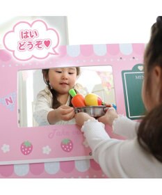 Mother garden マザーガーデン 木製 おままごと キッチン 音が鳴る ストロベリーキッチンカー