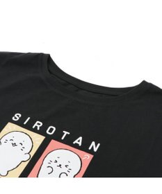 Mother garden しろたん ビッグ Ｔシャツ 半袖  《喜怒哀楽》 黒　フリーサイズ