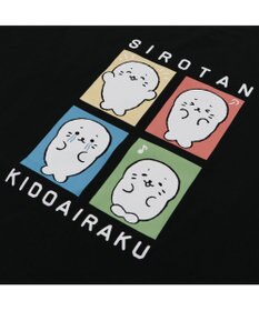 Mother garden しろたん ビッグ Tシャツ 半袖  《喜怒哀楽》 黒 フリーサイズ