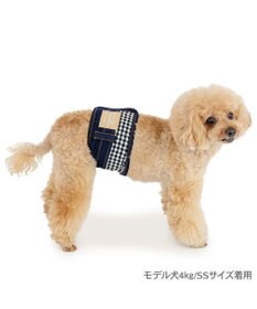 PET PARADISE ペットパラダイス デニム風 マナーベルト 小型犬