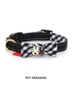 PET PARADISE リサとガスパール おしゃれ 首輪 【ＳＳ】 ギンガムチェック 反射