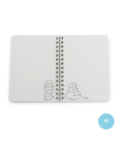 Mother garden しろたん A6リングノート 《顔ぼんつみつみ柄》