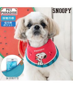 PET PARADISE スヌーピー クールバンダナ 《スイカ柄》 小型犬