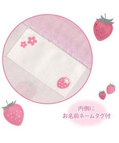 Mother garden マザーガーデン 野いちご 巾着 大《レトロストロベリー柄》