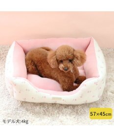 PET PARADISE ペットパラダイス 小花柄カドラー《ピンク》 M  小型犬