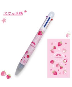 Mother garden マザーガーデン 野いちご 6色ボールペン 《スケッチ柄》
