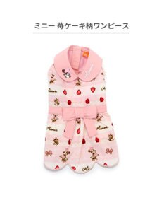 PET PARADISE ディズニー ミニーマウス ワンピース 《苺ケーキ柄》 小型犬