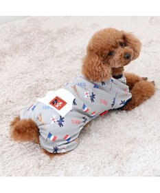 PET PARADISE リサとガスパール ロンパース 《パリ柄》 小型犬