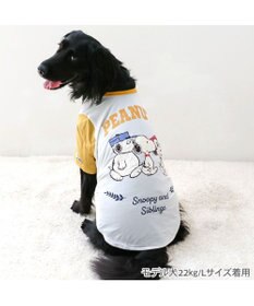 PET PARADISE スヌーピー ブラザー 接触冷感 Ｔシャツ 《ホワイト》 中型犬 大型犬