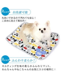 PET PARADISE 犬 クール マット 冷感 ディズニー ミッキーマウス 柔らか アイコン柄クールマット (48×40cm) 接触冷感 ひんやり ペット
