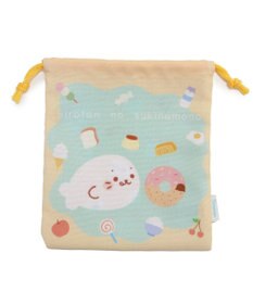 Mother garden しろたん 巾着 18×20cm 《食いしん坊柄》 【単品】