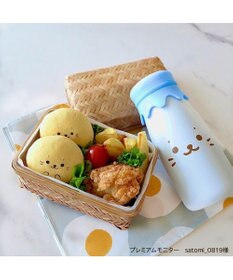 Mother garden しろたん 牛乳瓶風 ステンレスボトル 水筒 《顔ぼん》 単品