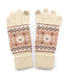 Mother garden マザーガーデン ふわんこ ニット スマホ対応手袋