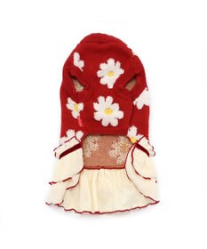 PET PARADISE ディズニー ミニー ニットスカート《花柄》小型犬