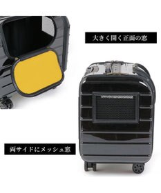 PET PARADISE キャリーバッグ キャスター付き 4輪 カート【小型犬】 ハード ブラック