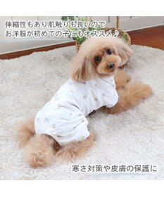 PET PARADISE ペットパラダイス 背中開き ロンパース 《くま柄/チェリー柄》【小型犬】