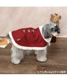 PET PARADISE ペットパラダイス  ノーブル ダッフル ポンチョ《レッド》 小型犬