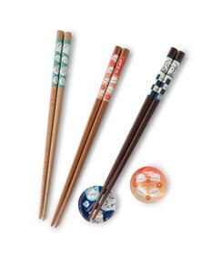 Mother garden しろたん 木製 箸  21cm 《紅梅柄》 単品