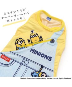 PET PARADISE 犬の服 春夏 ひんやり クール メッシュ 接触冷感 虫よけ ミニオン サロペット風 タンクトップ 【小型犬】 クールマックスエコメイド