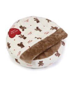 PET PARADISE ペットパラダイス 丸型寝袋 遠赤外線 《くまちゃん柄》 60cm