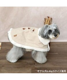 PET PARADISE ペットパラダイス  ノーブル ダッフル ポンチョ《ベージュ》 小型犬
